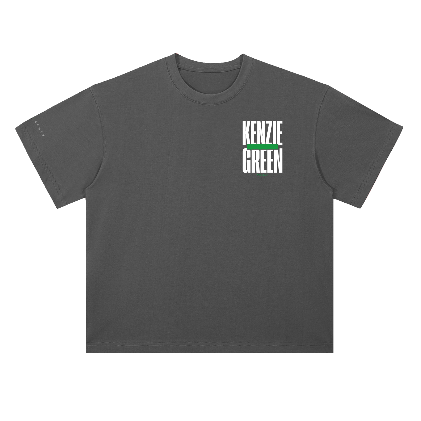 'Kenzie Green' Drop Shoulder Tee