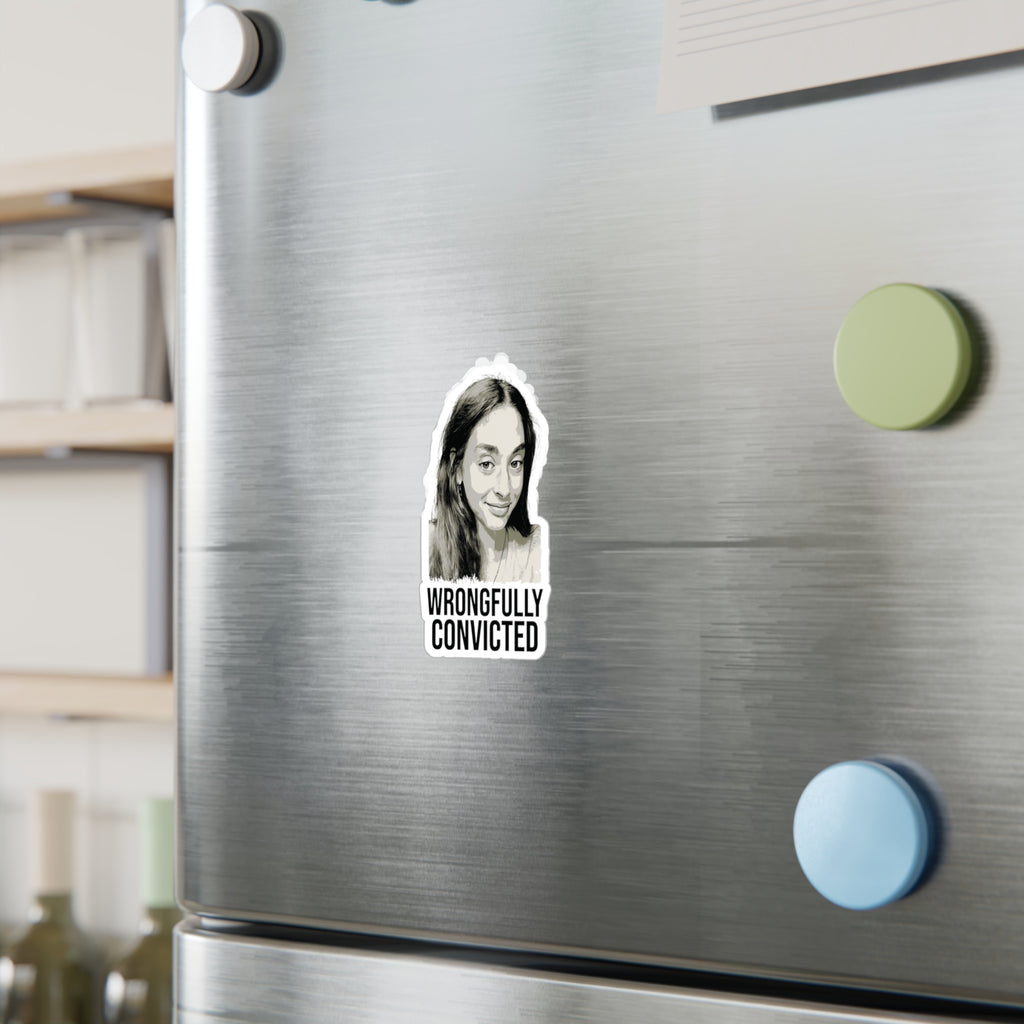 "Wrongfully Convicted" 3"x4" Kiss-Cut Stickers