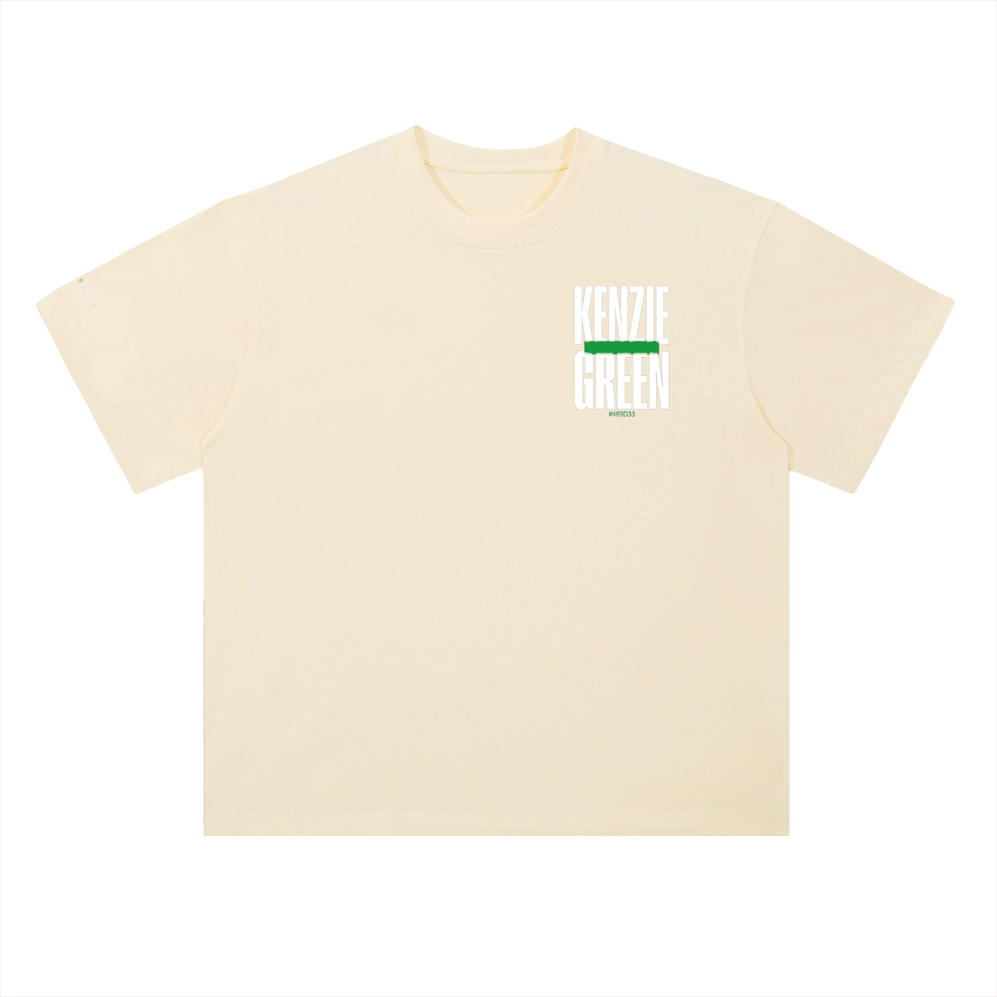 'Kenzie Green' Drop Shoulder Tee