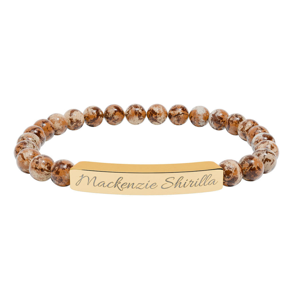 'Mackenzie Shirilla' Engraved Crystal Bracelet