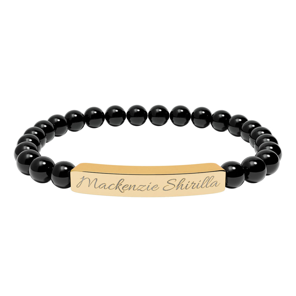'Mackenzie Shirilla' Engraved Crystal Bracelet