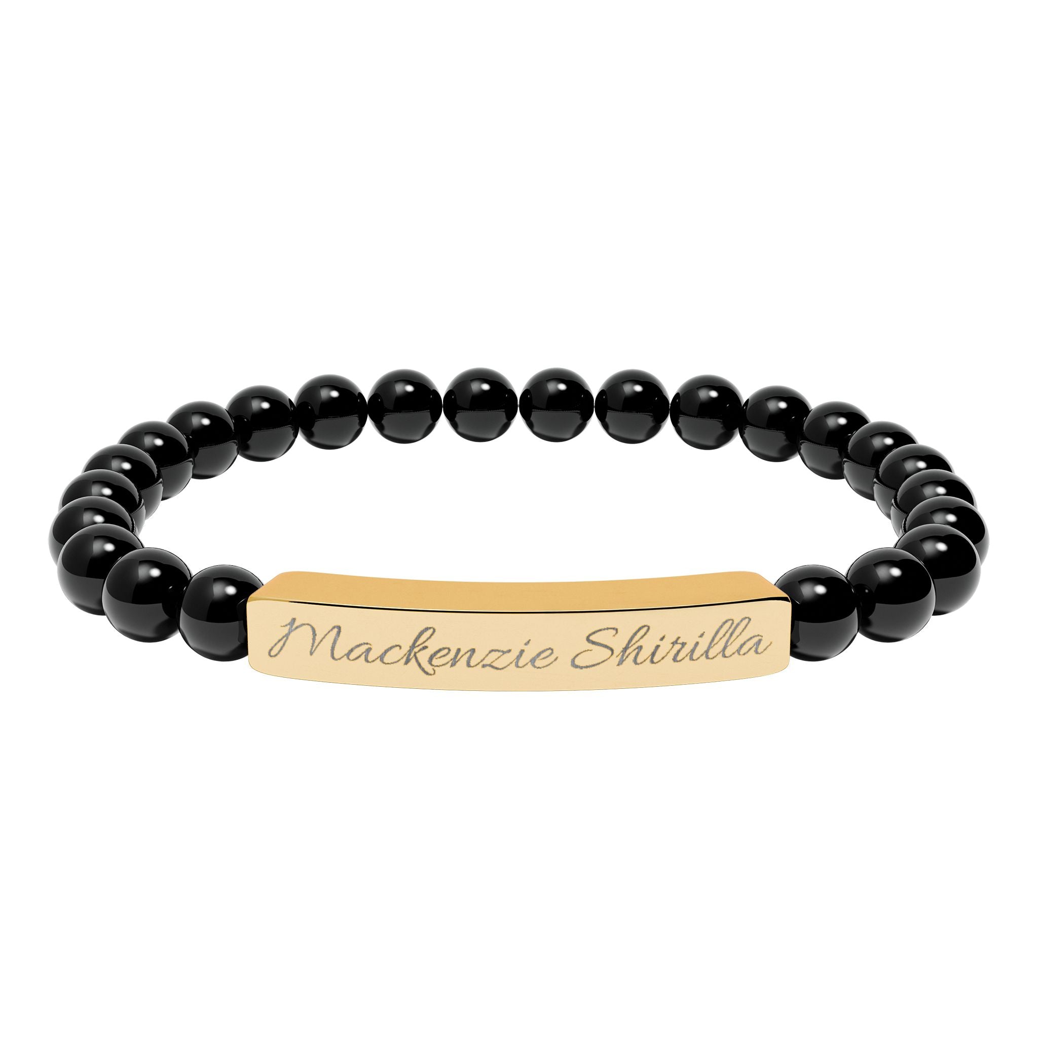 'Mackenzie Shirilla' Engraved Crystal Bracelet