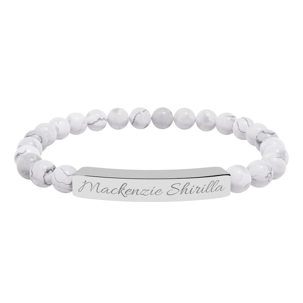 'Mackenzie Shirilla' Engraved Crystal Bracelet