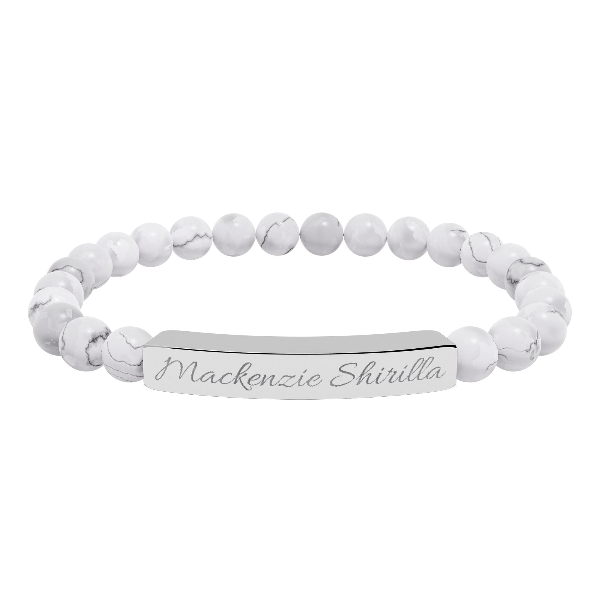 'Mackenzie Shirilla' Engraved Crystal Bracelet