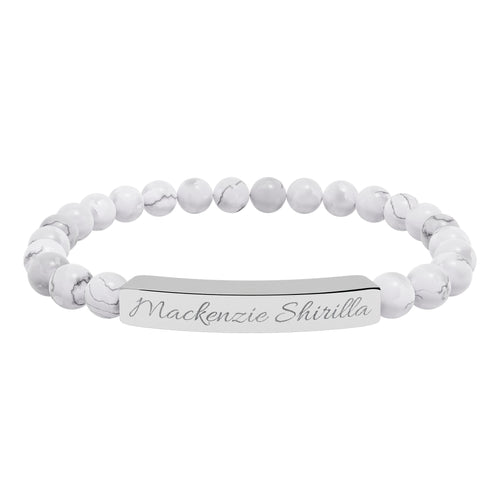 'Mackenzie Shirilla' Engraved Crystal Bracelet