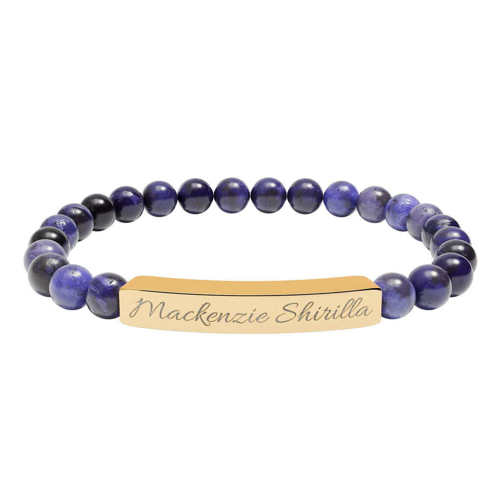 'Mackenzie Shirilla' Engraved Crystal Bracelet