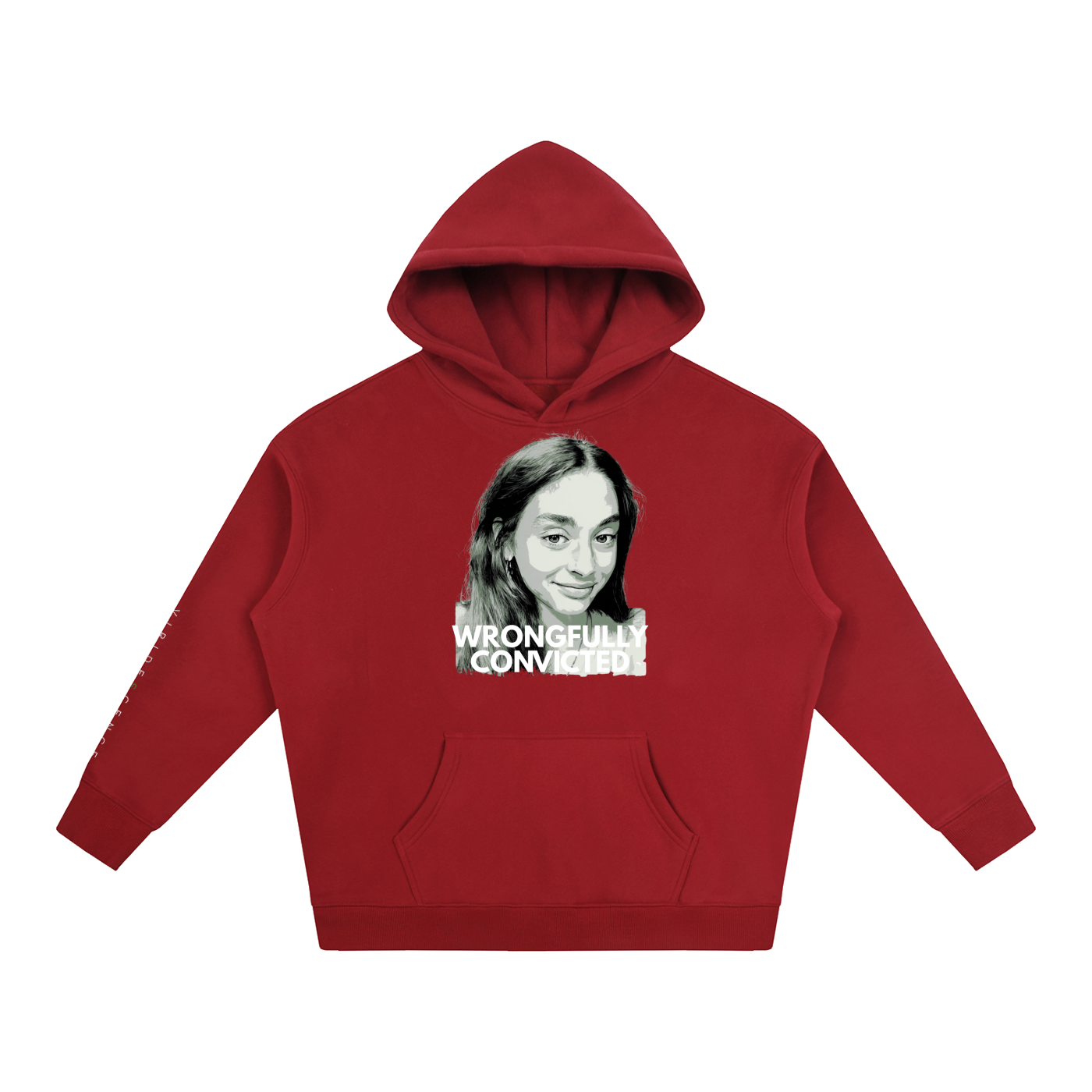 'WRONGFULLY CONVICTED' Fleece Oversized Hoodie