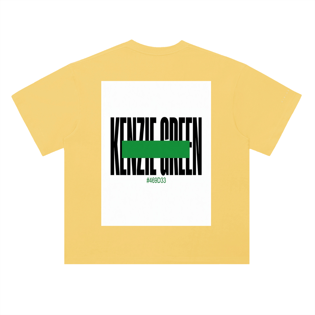 'Kenzie Green' Drop Shoulder Tee