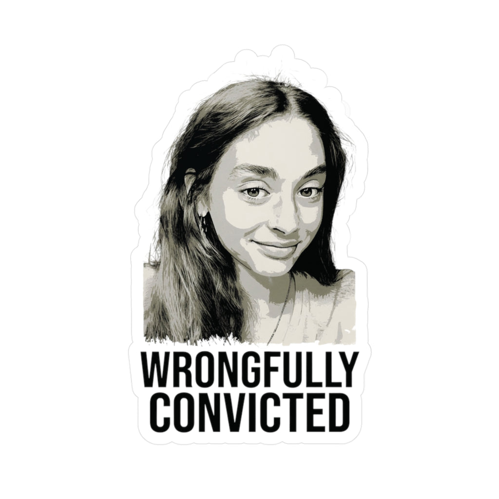 "Wrongfully Convicted" 3"x4" Kiss-Cut Stickers