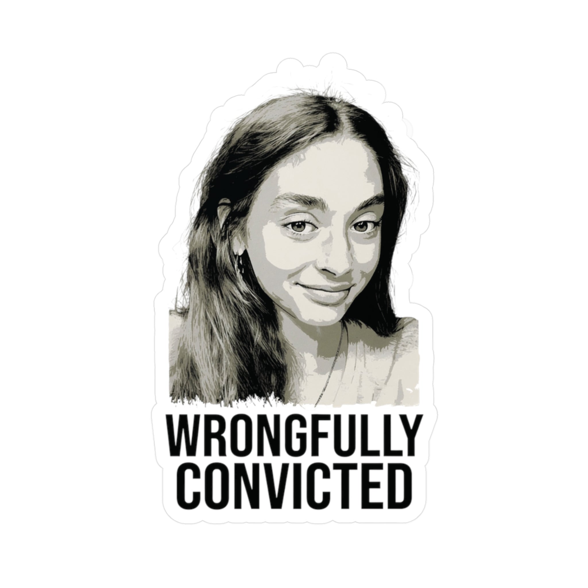"Wrongfully Convicted" 3"x4" Kiss-Cut Stickers
