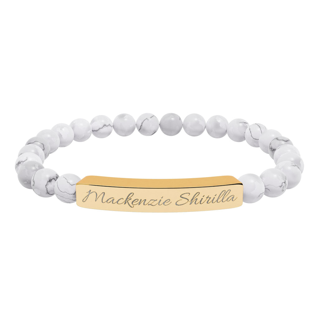 'Mackenzie Shirilla' Engraved Crystal Bracelet