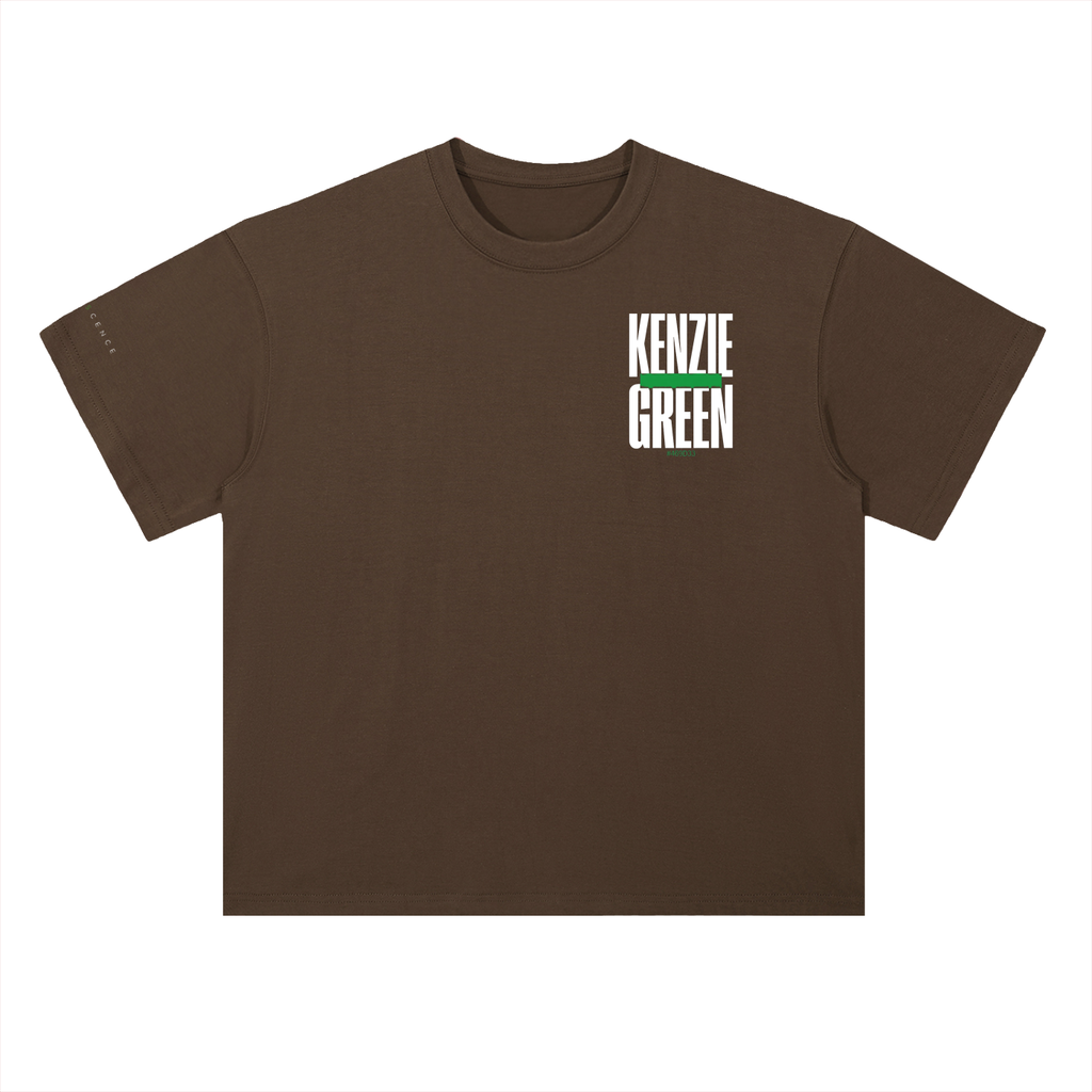 'Kenzie Green' Drop Shoulder Tee