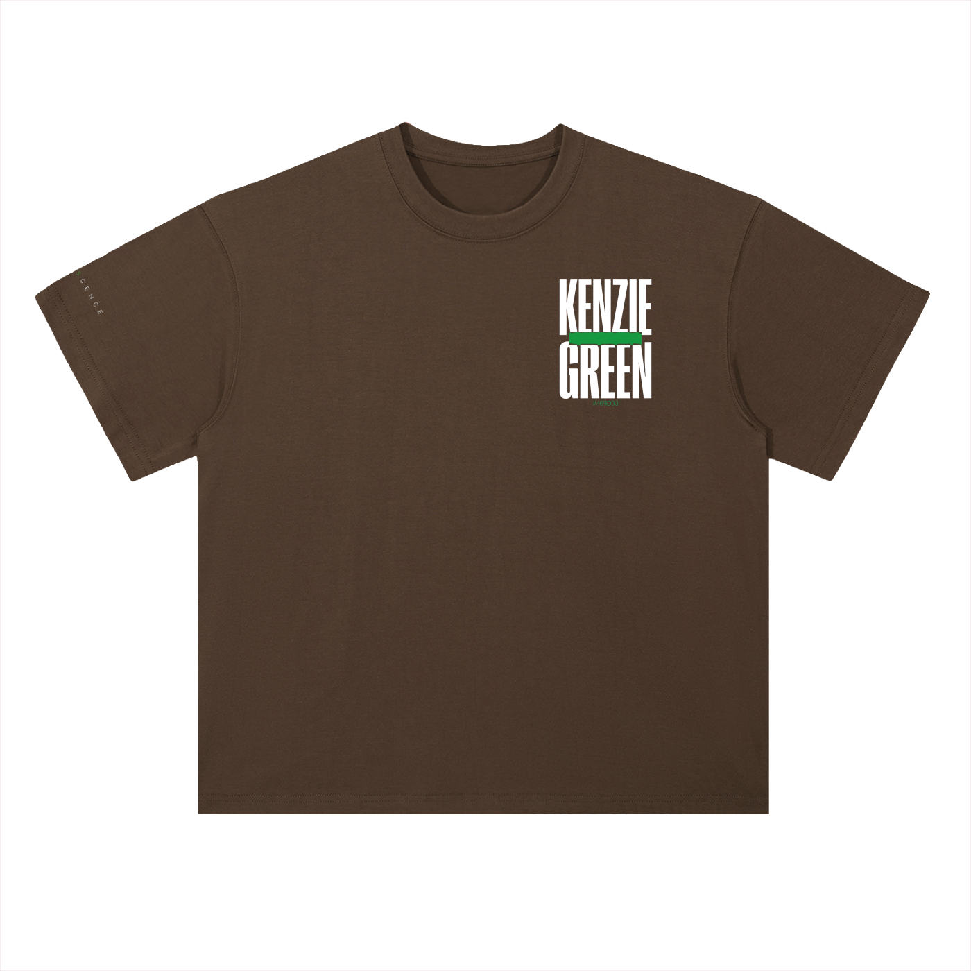 'Kenzie Green' Drop Shoulder Tee