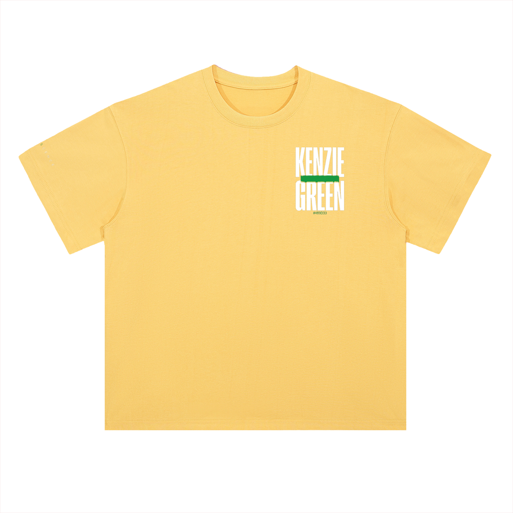 'Kenzie Green' Drop Shoulder Tee