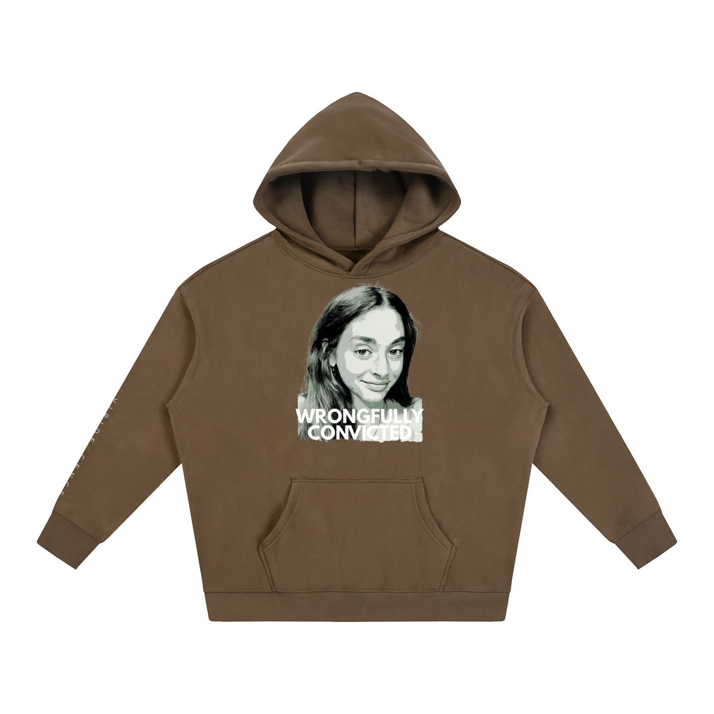 'WRONGFULLY CONVICTED' Fleece Oversized Hoodie