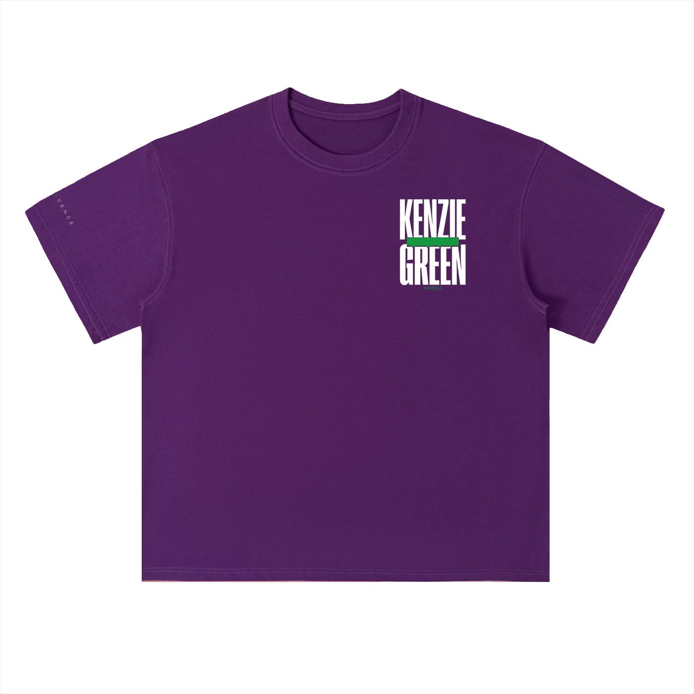 'Kenzie Green' Drop Shoulder Tee