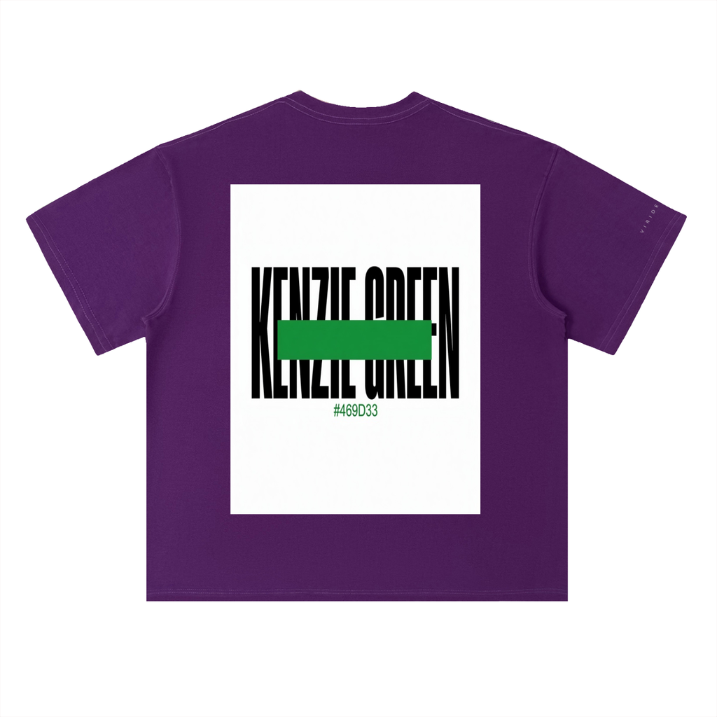 'Kenzie Green' Drop Shoulder Tee