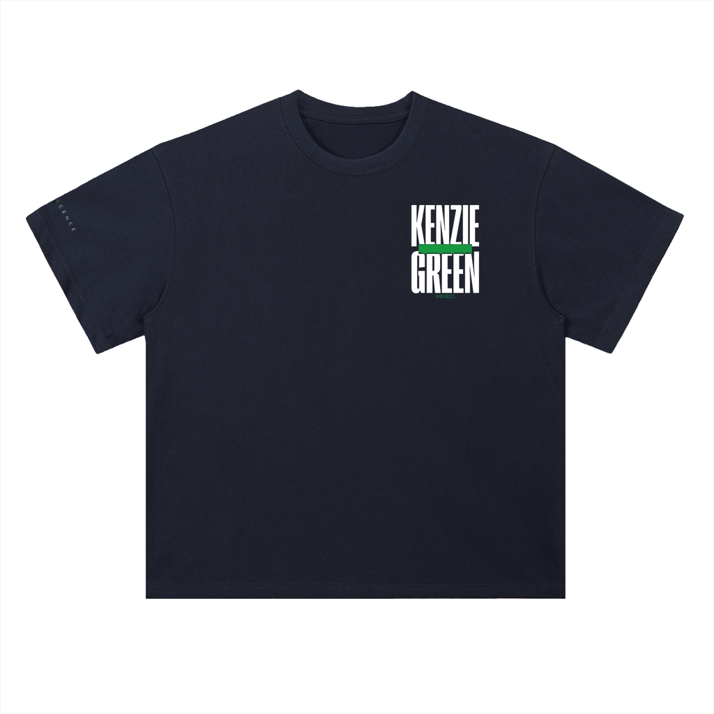 'Kenzie Green' Drop Shoulder Tee