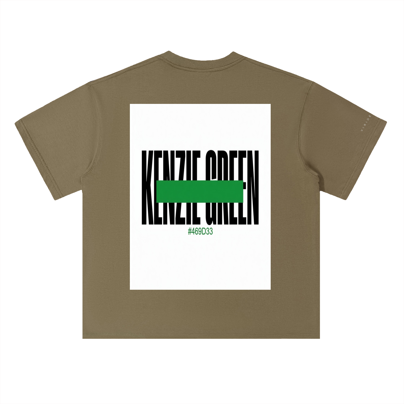'Kenzie Green' Drop Shoulder Tee