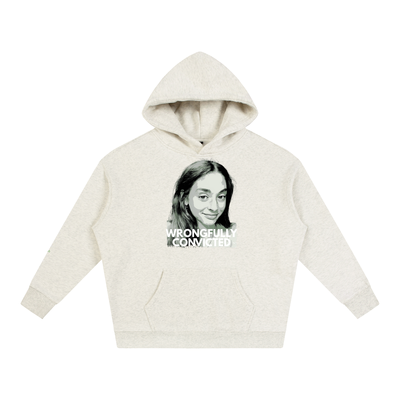 'WRONGFULLY CONVICTED' Fleece Oversized Hoodie