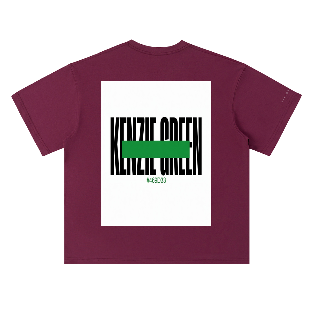 'Kenzie Green' Drop Shoulder Tee