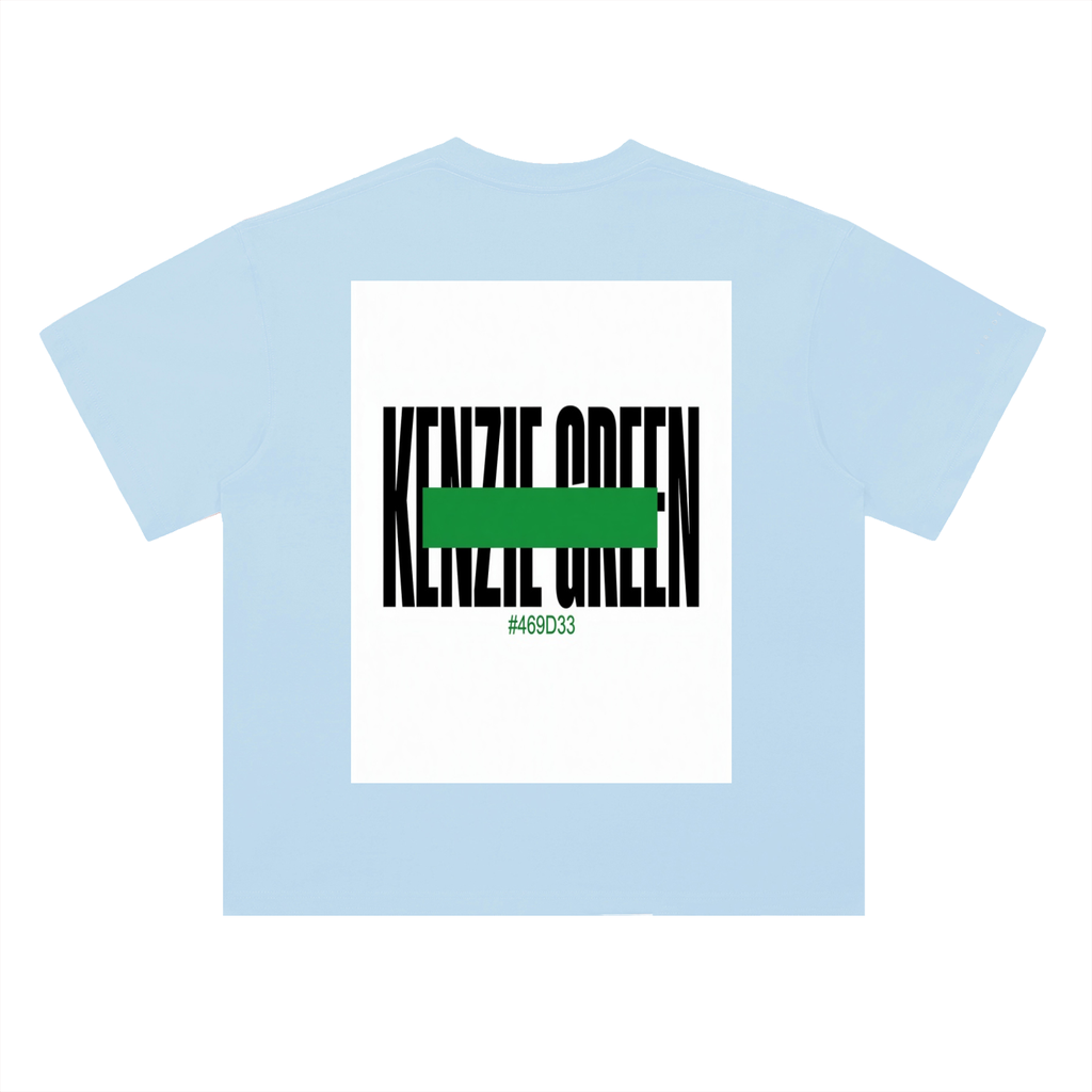 'Kenzie Green' Drop Shoulder Tee