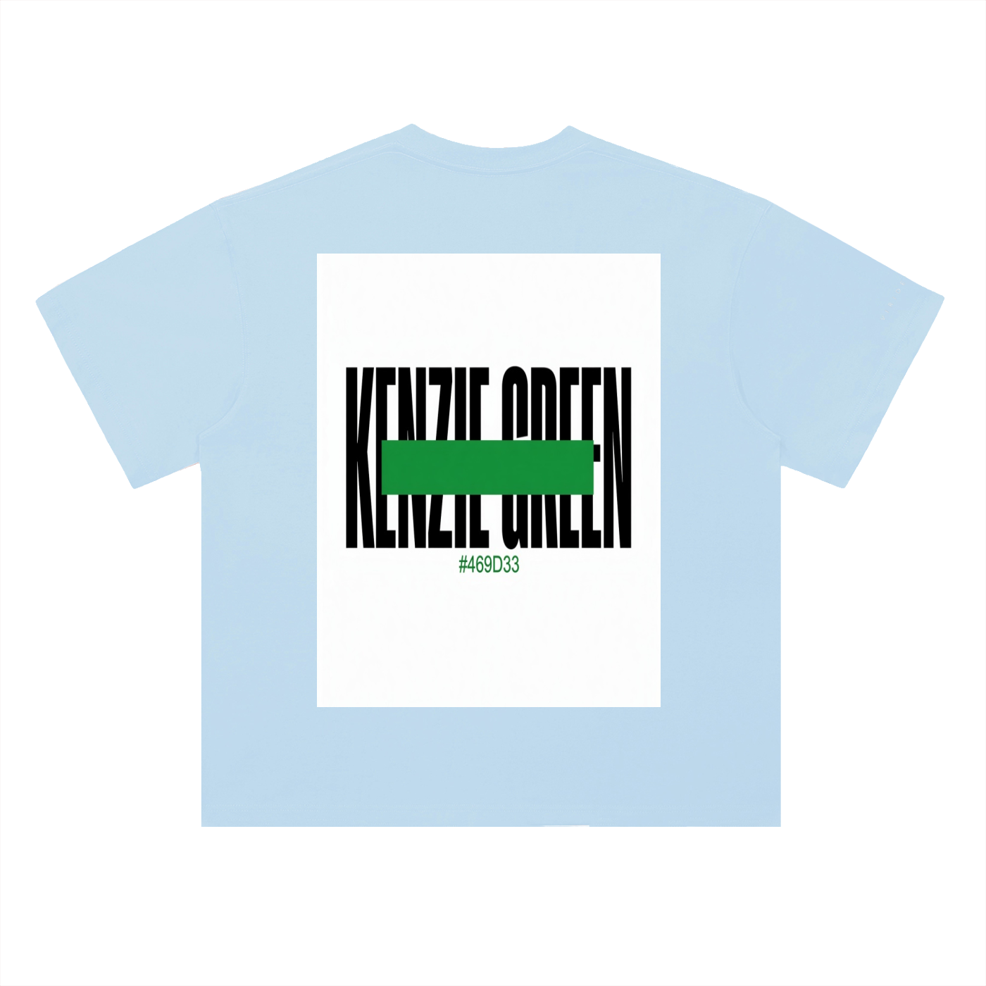 'Kenzie Green' Drop Shoulder Tee