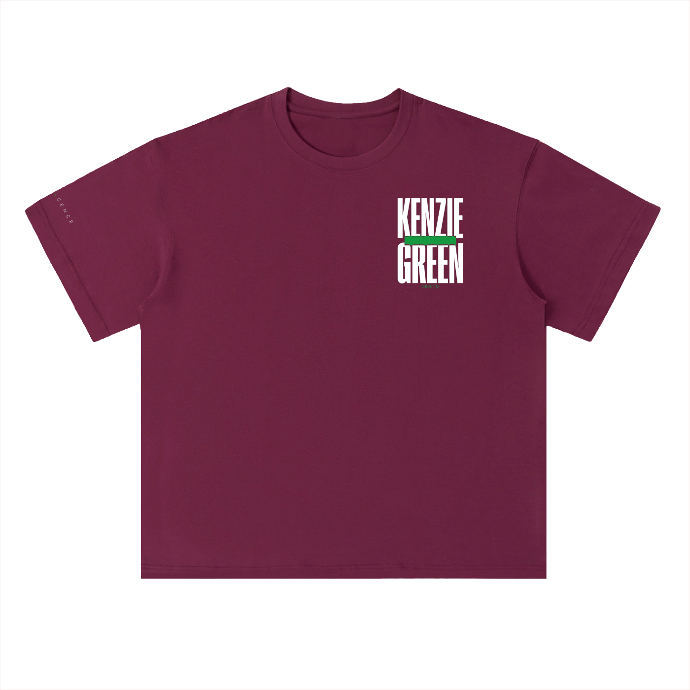 'Kenzie Green' Drop Shoulder Tee