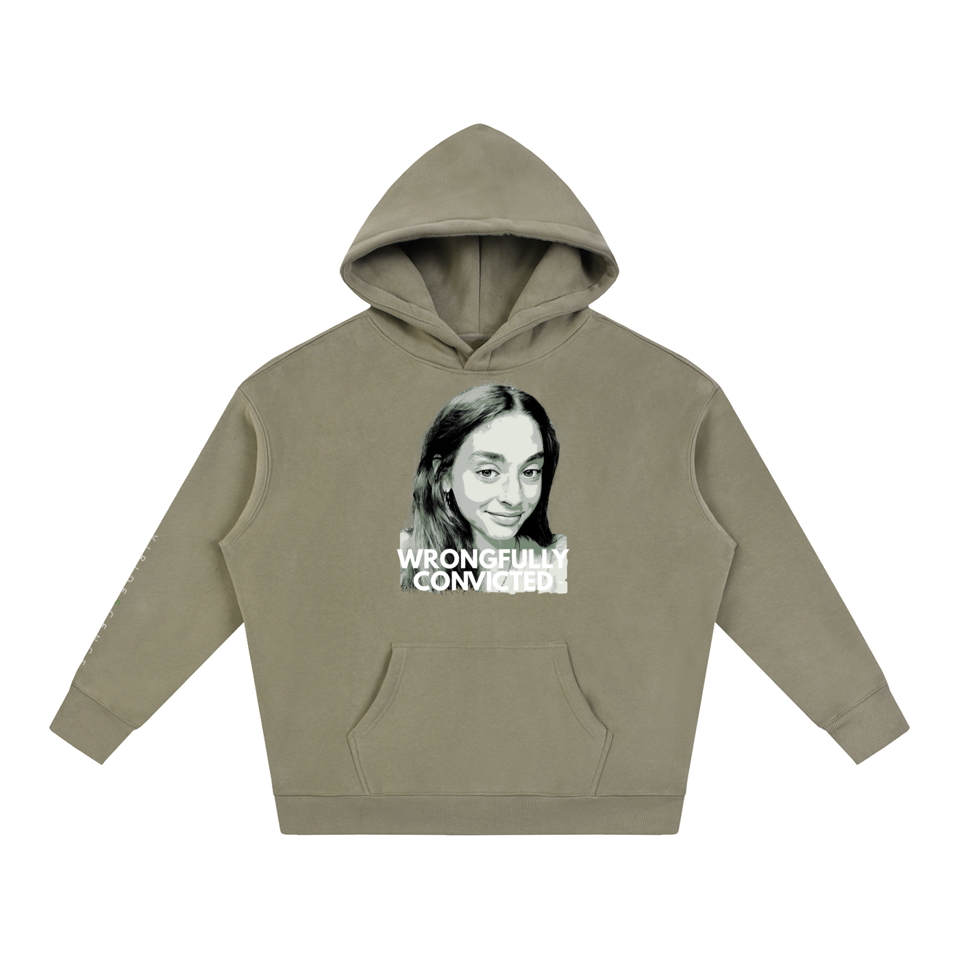 'WRONGFULLY CONVICTED' Fleece Oversized Hoodie