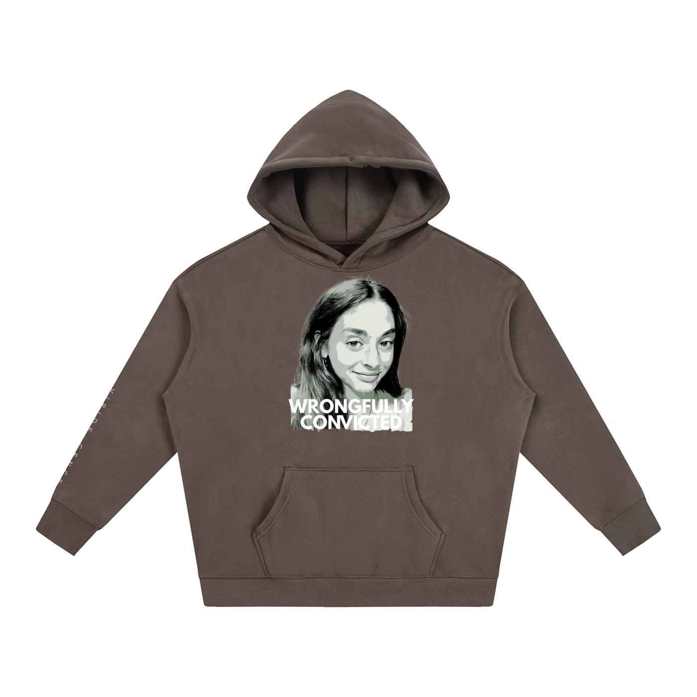 'WRONGFULLY CONVICTED' Fleece Oversized Hoodie