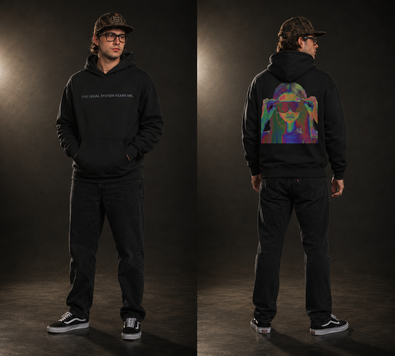 MS Collection 'The Legal System Fears Me' Relaxed Hoodie