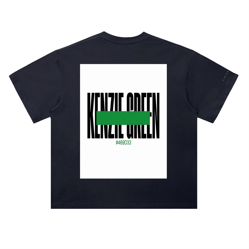 'Kenzie Green' Drop Shoulder Tee