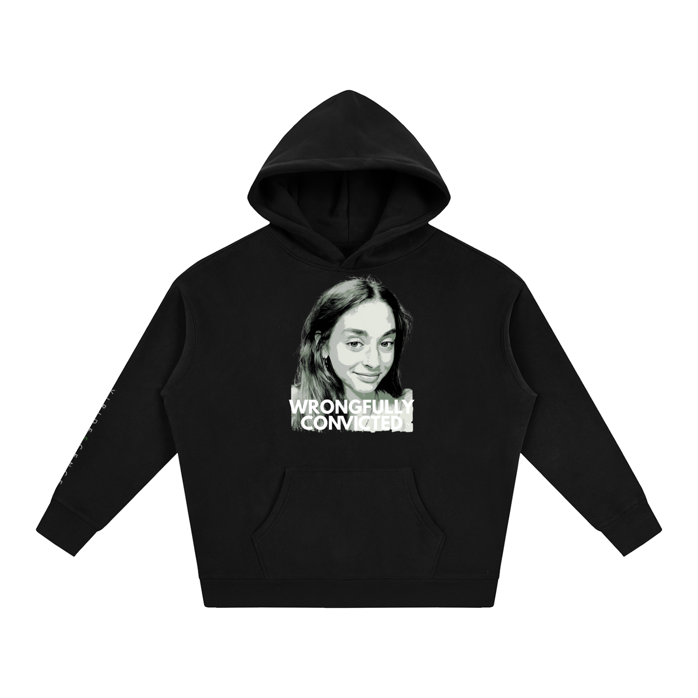 'WRONGFULLY CONVICTED' Fleece Oversized Hoodie