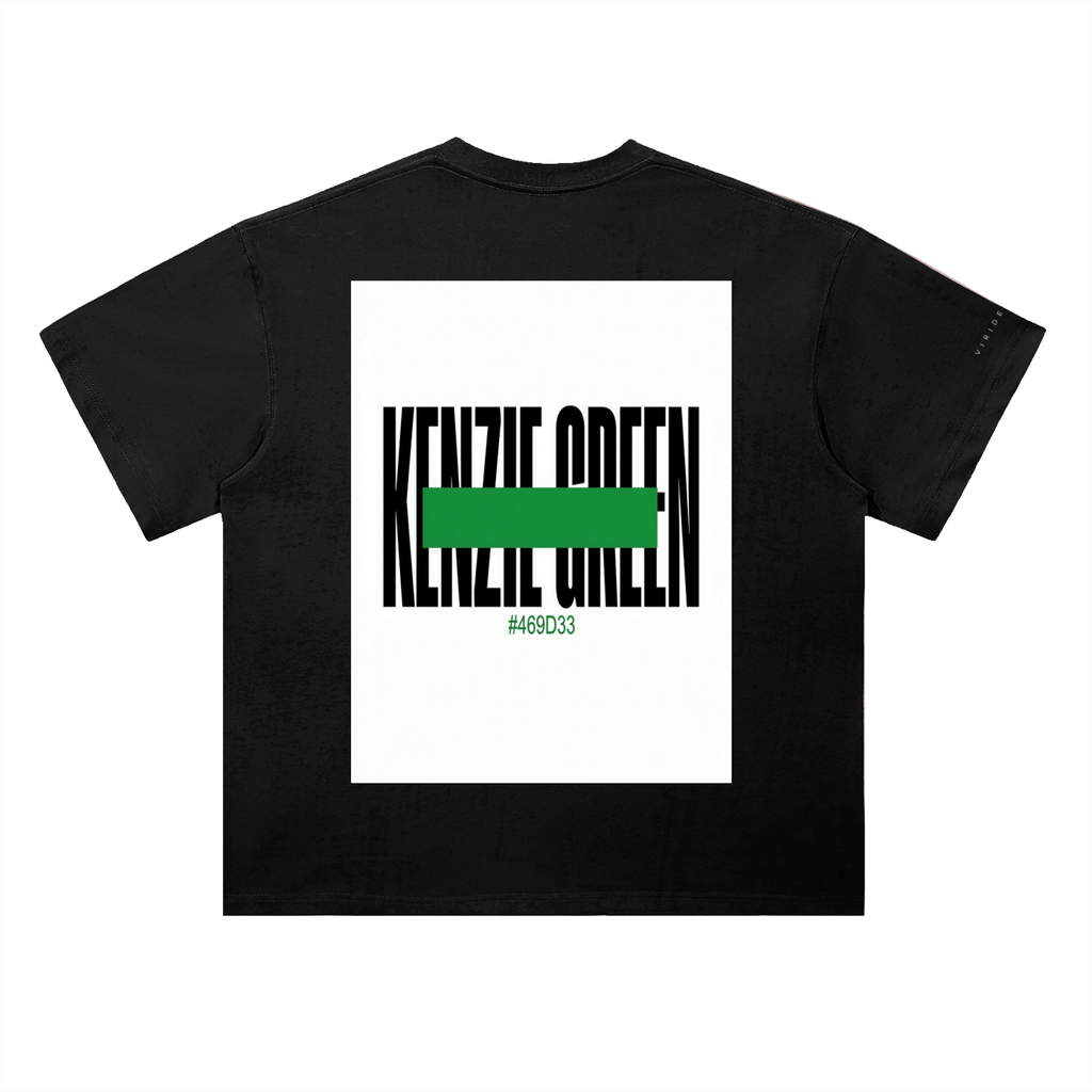 'Kenzie Green' Drop Shoulder Tee