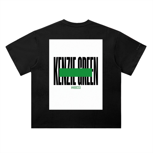 'Kenzie Green' Drop Shoulder Tee