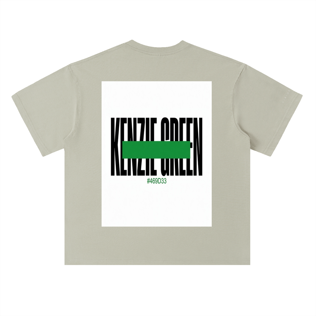 'Kenzie Green' Drop Shoulder Tee