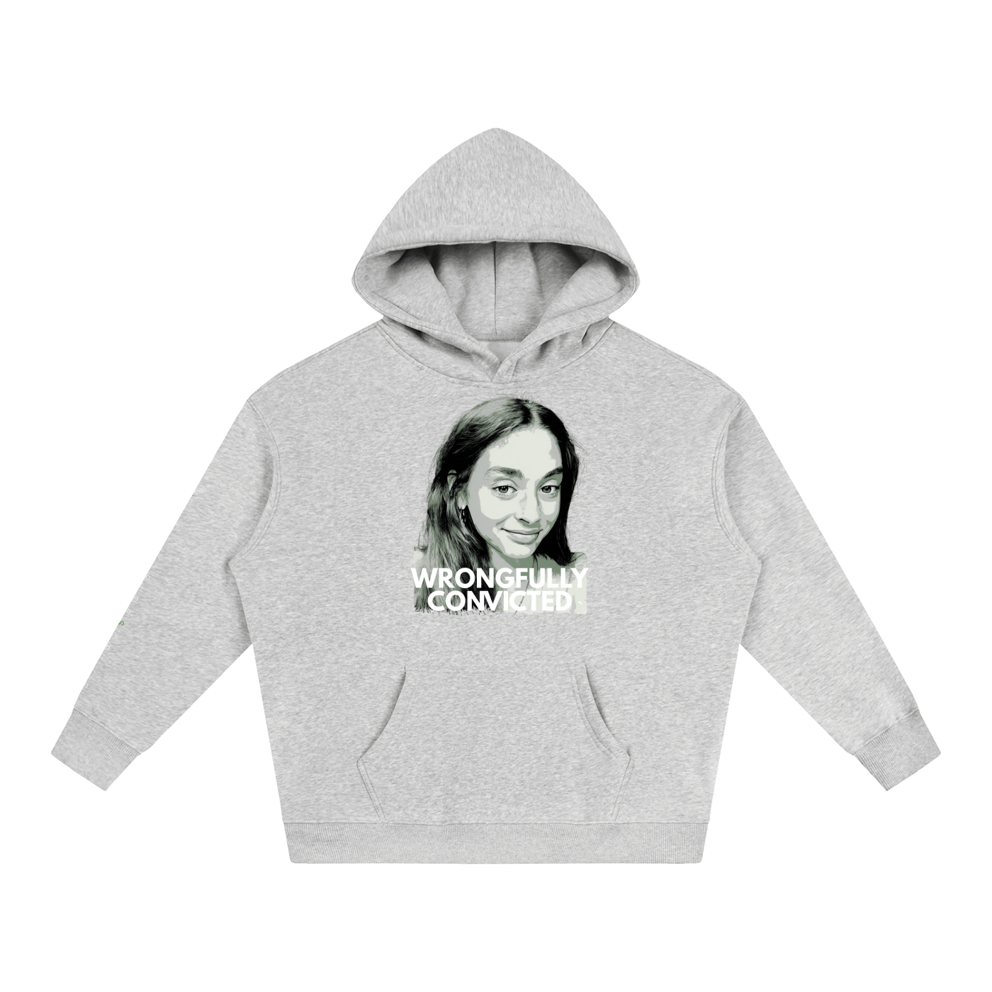'WRONGFULLY CONVICTED' Fleece Oversized Hoodie