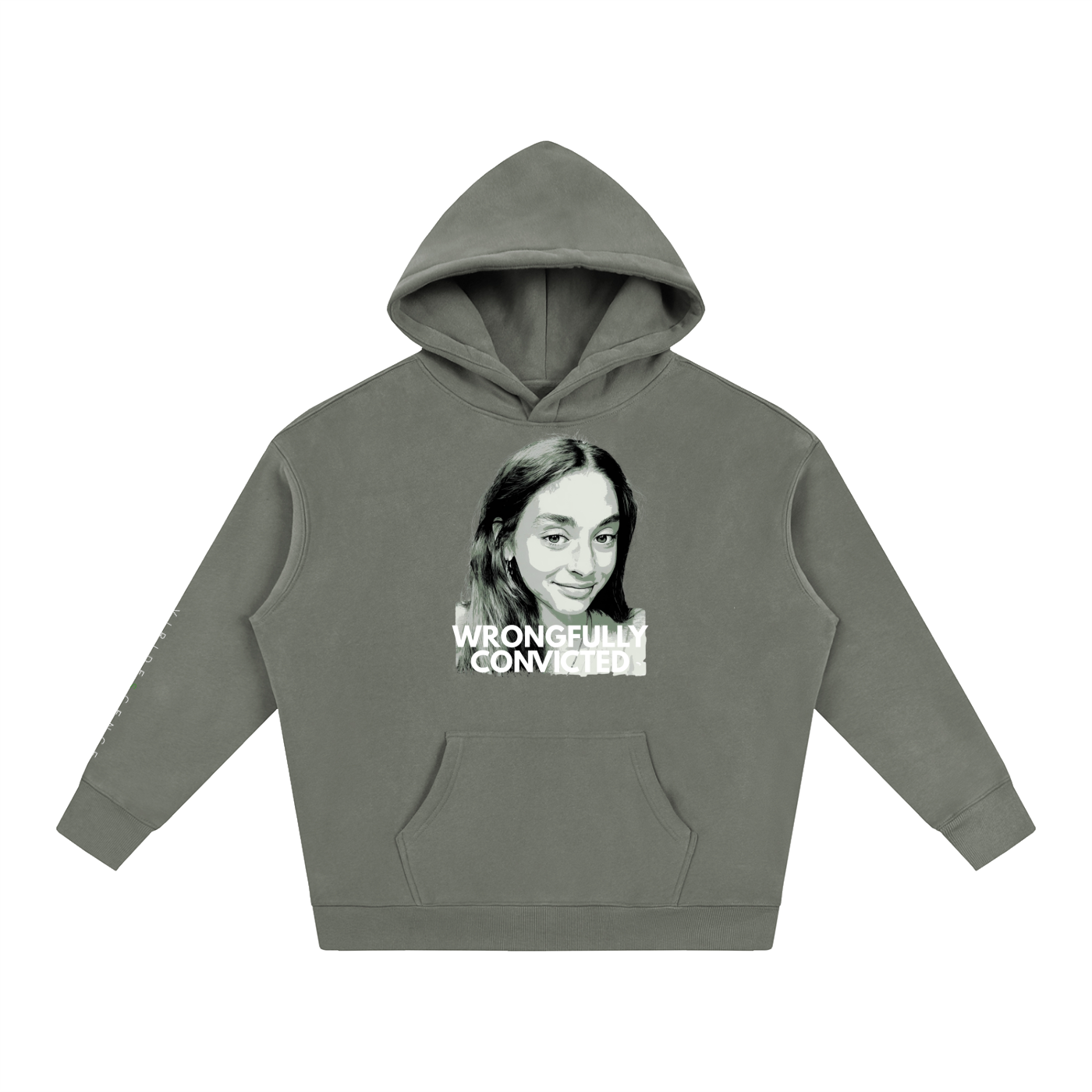 'WRONGFULLY CONVICTED' Fleece Oversized Hoodie