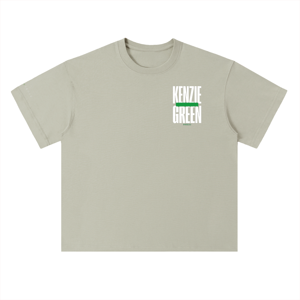 'Kenzie Green' Drop Shoulder Tee