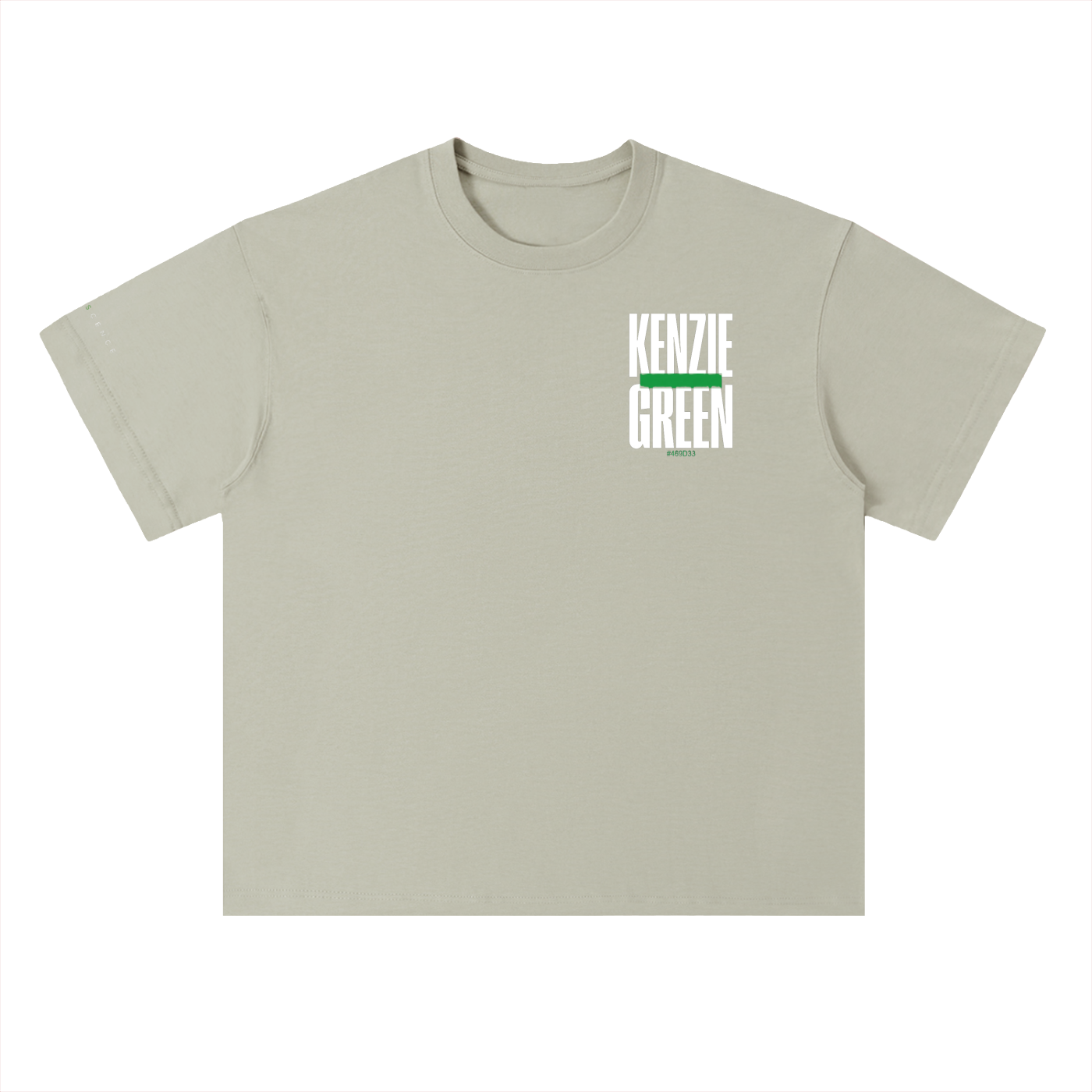 'Kenzie Green' Drop Shoulder Tee