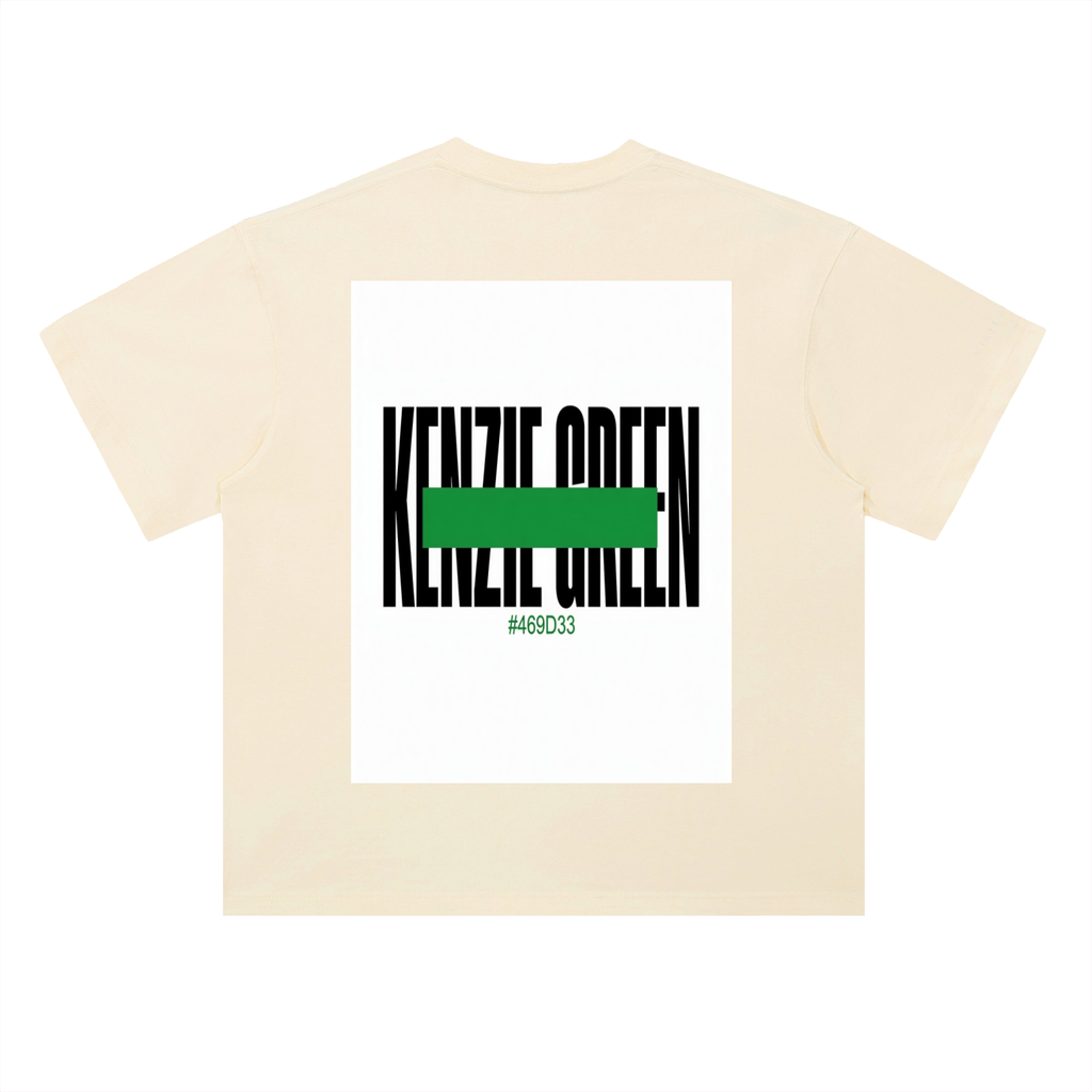 'Kenzie Green' Drop Shoulder Tee