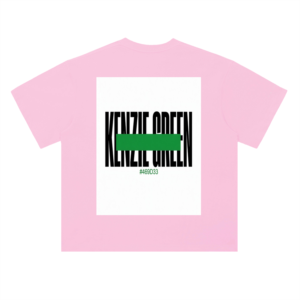 'Kenzie Green' Drop Shoulder Tee