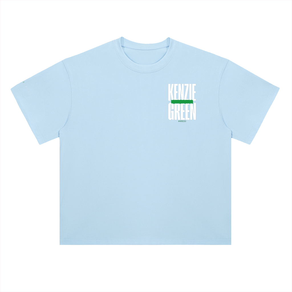 'Kenzie Green' Drop Shoulder Tee
