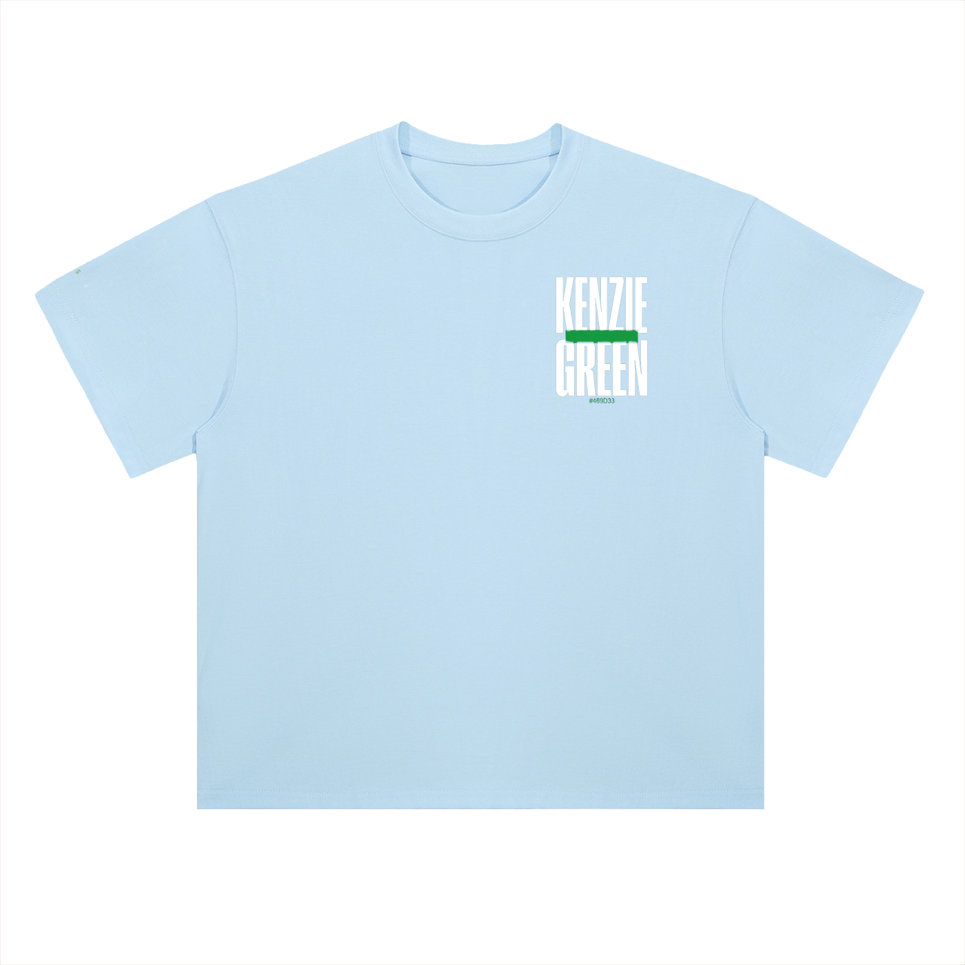 'Kenzie Green' Drop Shoulder Tee