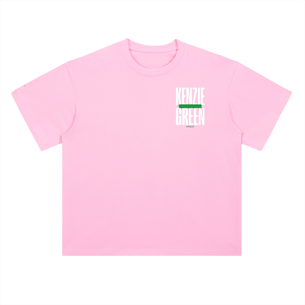 'Kenzie Green' Drop Shoulder Tee