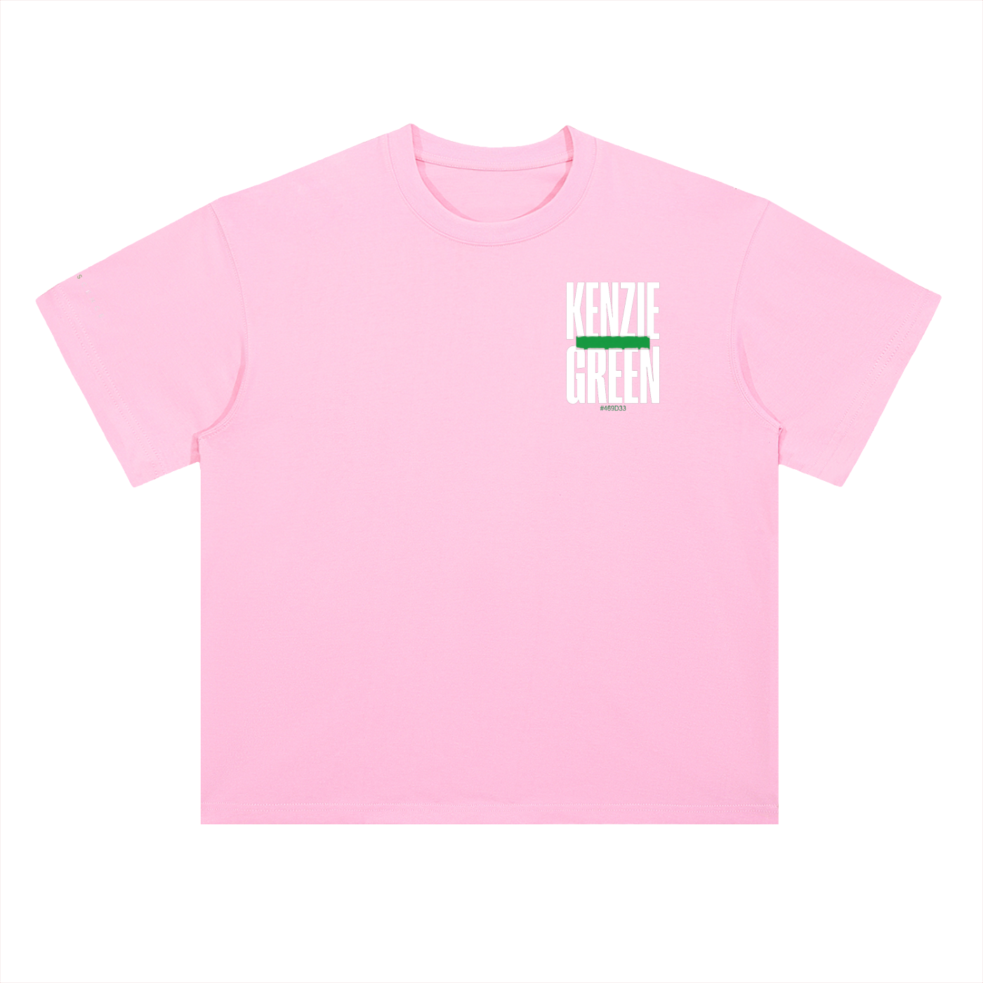 'Kenzie Green' Drop Shoulder Tee