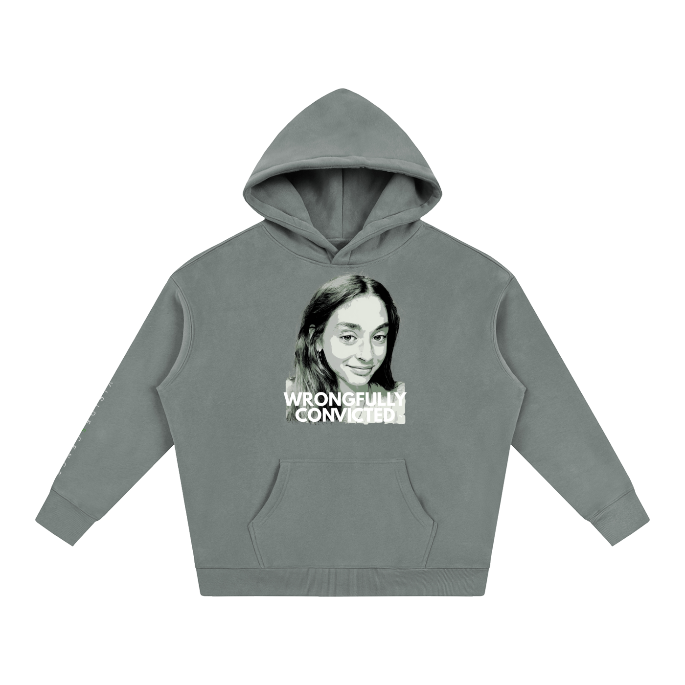 'WRONGFULLY CONVICTED' Fleece Oversized Hoodie