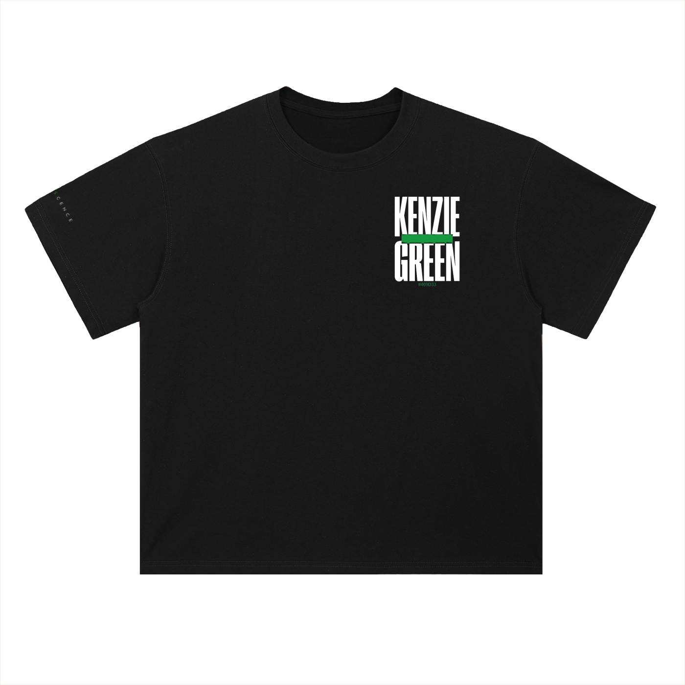 'Kenzie Green' Drop Shoulder Tee