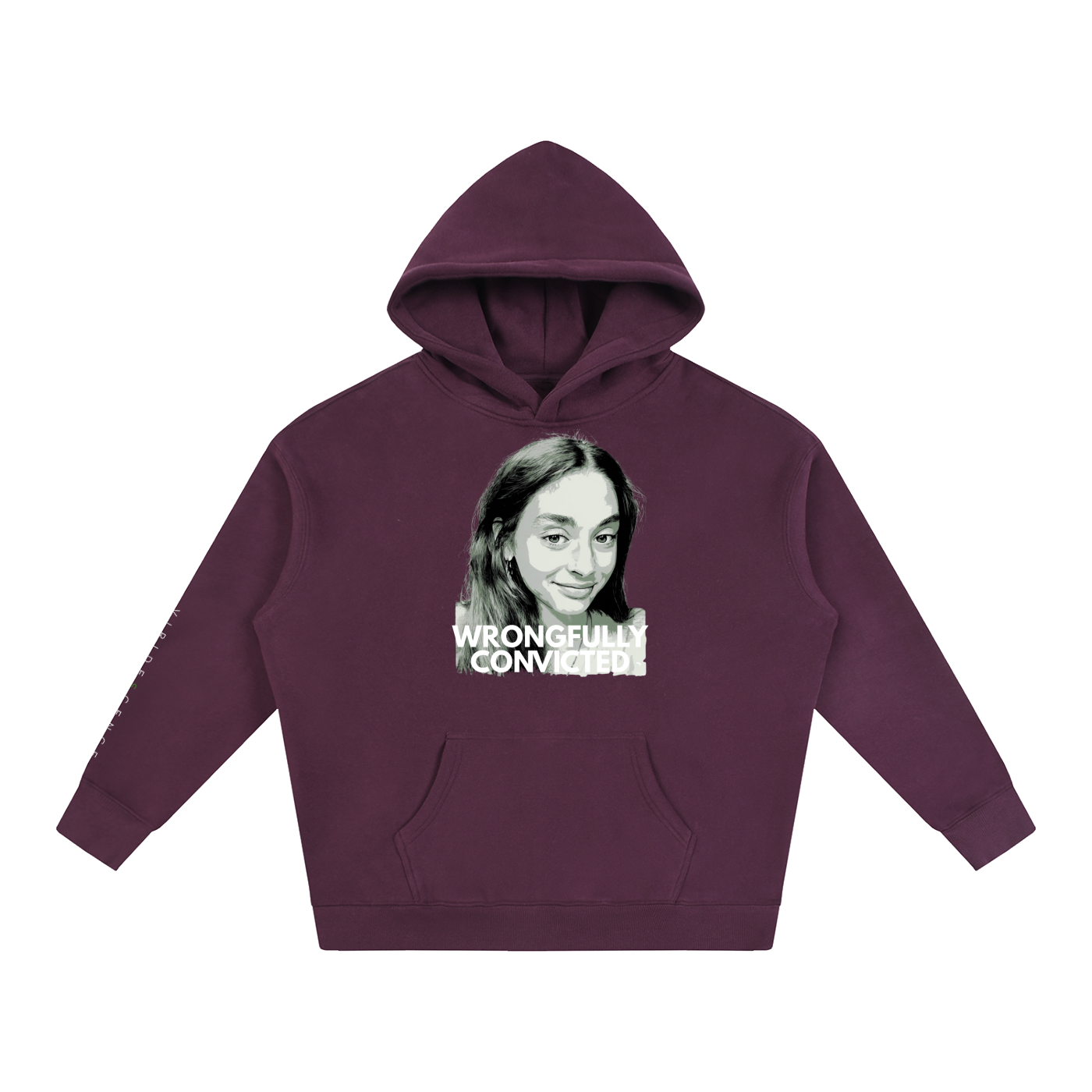 'WRONGFULLY CONVICTED' Fleece Oversized Hoodie