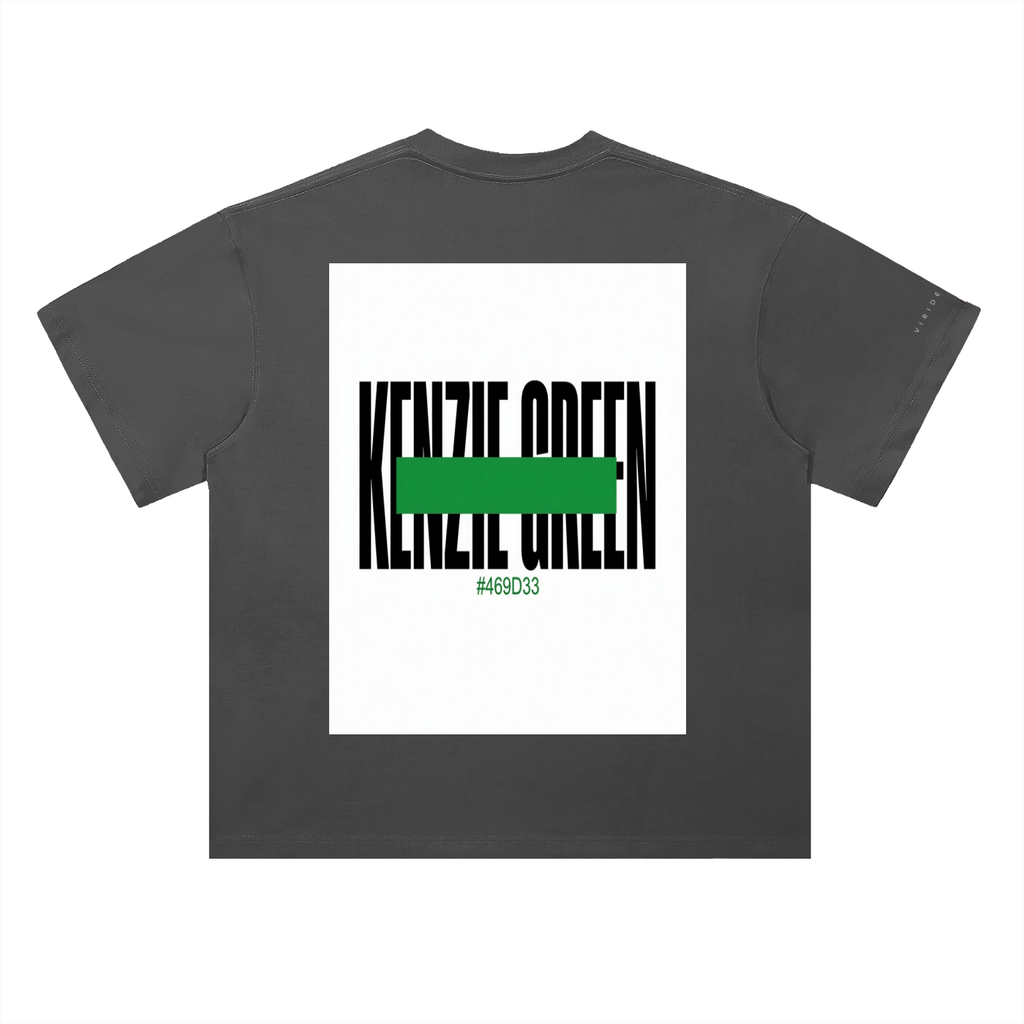 'Kenzie Green' Drop Shoulder Tee